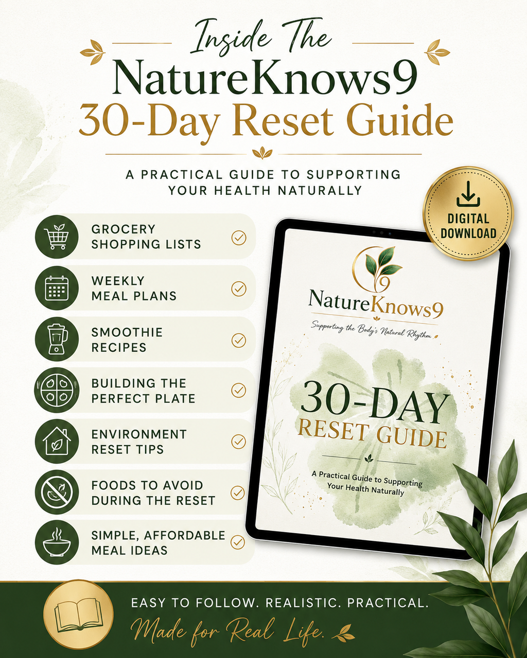NatureKnows9 30-Day Reset Guide (Digital Download)