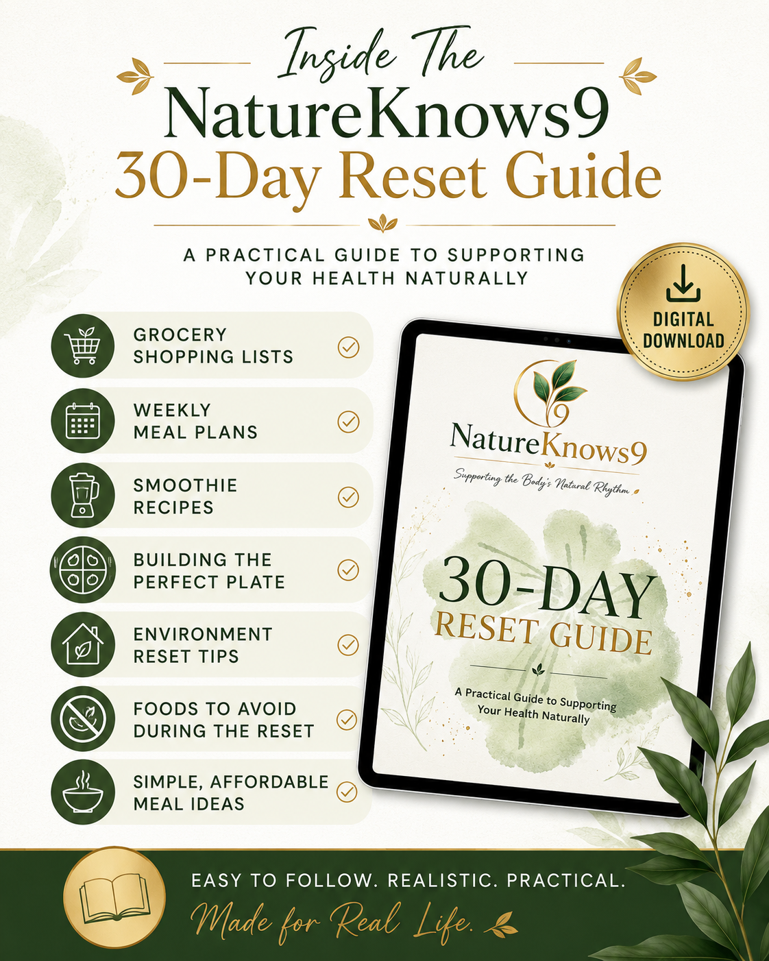 NatureKnows9 30-Day Reset Guide (Digital Download)