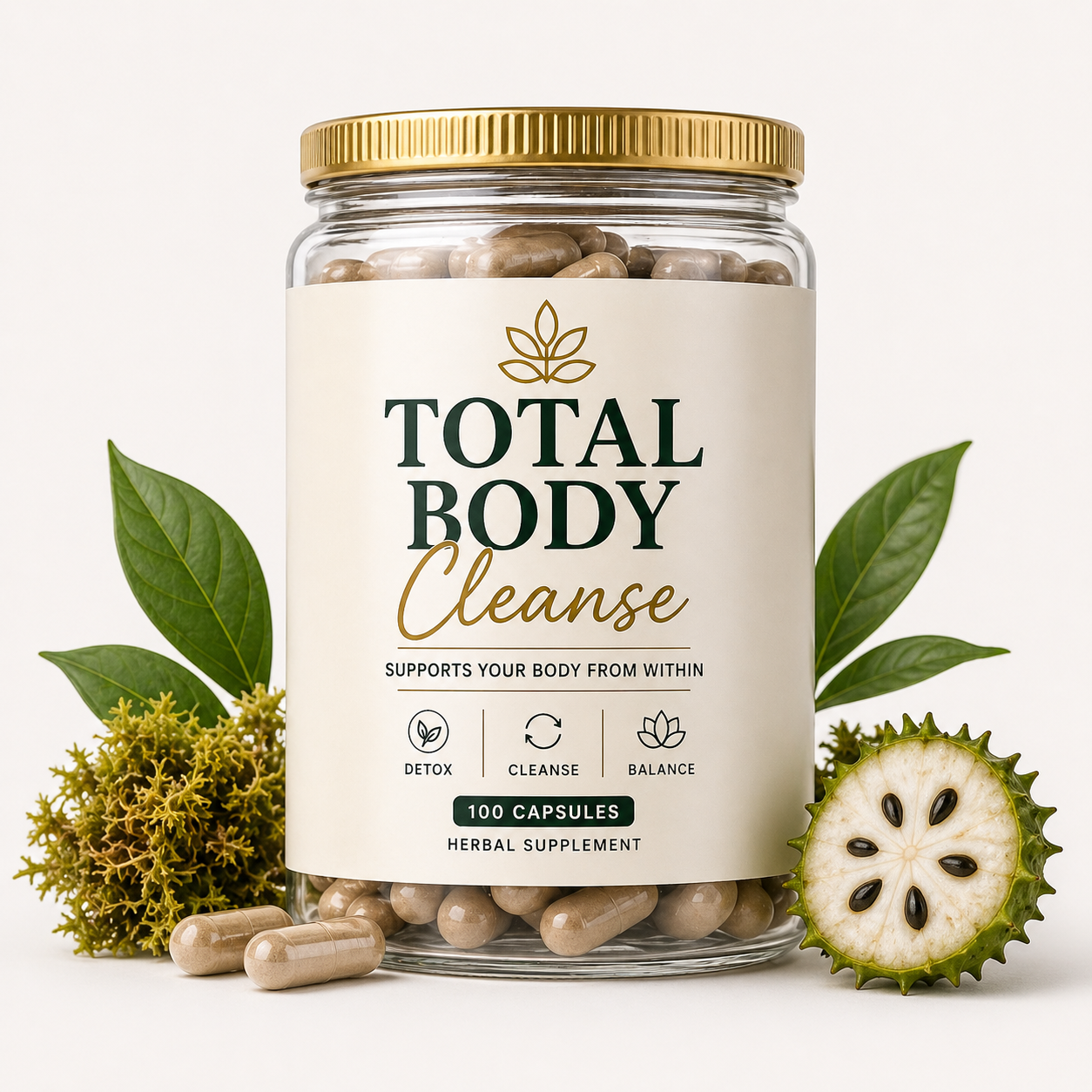 Total Body Cleanse natural herbal supplement for digestion, energy, and cravings